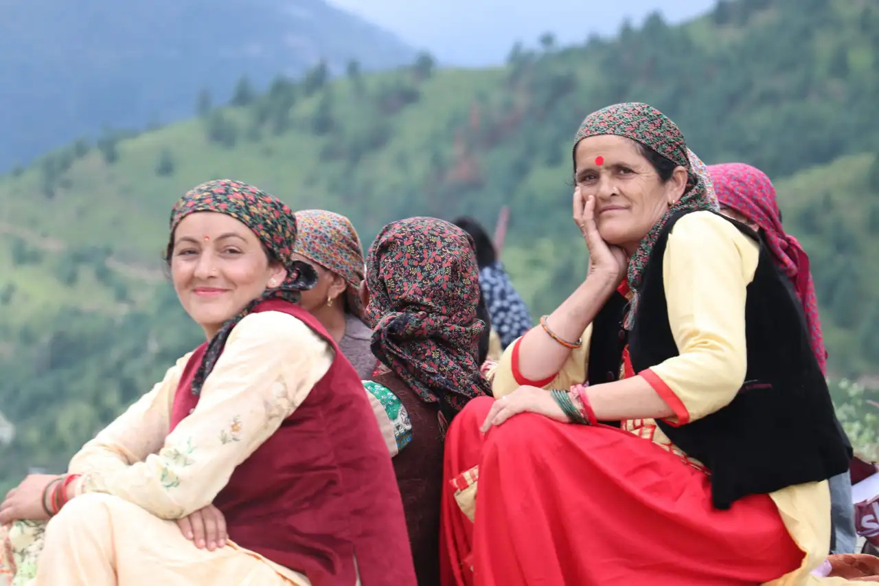 A woman in a traditional dress at Manali Himachal Pradesh, India Stock  Photo - Alamy